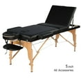 thumbnail image 1 of GreenLife® 3-Section 5" Luxury Wooden Super Stable Portable Massage Table - MTW132, 1 of 4