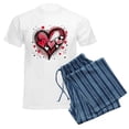 thumbnail image 6 of CafePress - Abstract Grunge Valentine Hearts Pajamas - Men's Light Loose Fit Cotton Pajama Set, 6 of 7