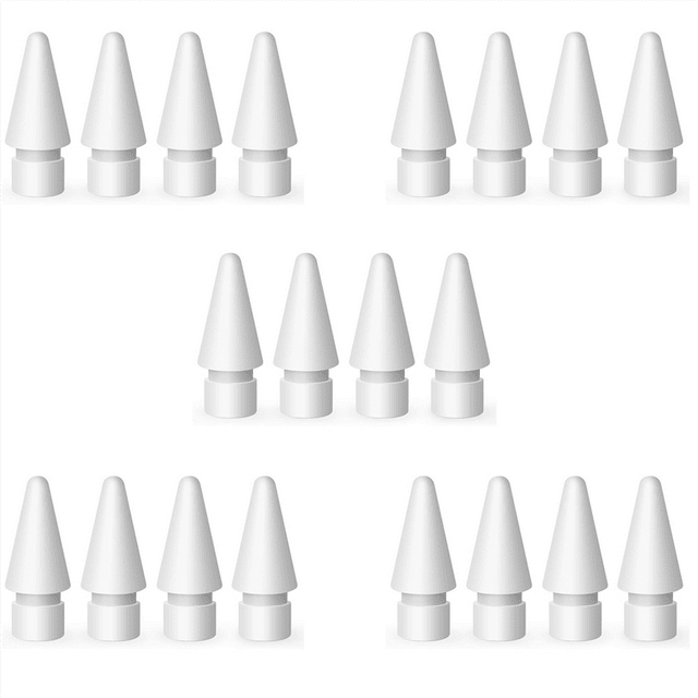 20 Embouts de Remplacement pour Nibs pour 1ère & 2ème Génération (Blanc)