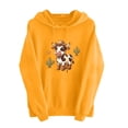 thumbnail image 2 of Aimik Womens Funny Cow Graphic Hoodies Sweatshirts Long Sleeve Pullover Tops with Drawstring Pockets Fall Loose Comfy Hoodied Tops, 2 of 6