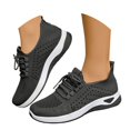 thumbnail image 3 of AUDeals Womens Running Wide Toe Box Shoes Non Slip Tennis Gym Workout Athletic Sneakers Ultra Lightweight Breathable Work Shoes (Black, 5.5), 3 of 7