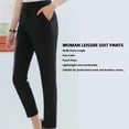 thumbnail image 3 of Moderna Pantalón De Mujer A La Rodilla, Pantalones Lápiz Ligeros De Un Color, Adecuados Para El Trabajo Y Ropa Casual Fáciles De Combinar Con Varios Estilos, 3 of 7