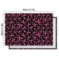 thumbnail image 5 of Breast Cancer Summer Placemats Table Placemats Set Of 6-Linen Kitchen Washable Placemats Table Mats 11.8"x17.7" Non-Slip Heat Resistant, 5 of 5