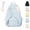 Blue, variant on Spacious Angel Wings Backpack with Pendant, Large Capacity Nylon Rucksack with Multiple Pockets for Women