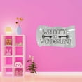 thumbnail image 3 of Welcome To The Wonderland Enchanting Wonder Quote Watercolor Wall design Wall Art Sticker Designs Vinyl Stickers For Home House Walls Rooms Windows Bedroom Decoration Size (28x28 inch), 3 of 3