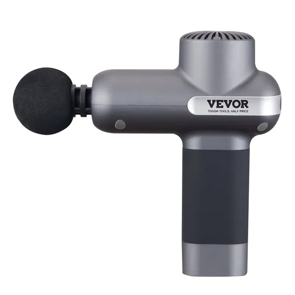 Deep Tissue Massage Gun for Athletes with 5 Speeds 6 Heads 7.4V 2500mAh Battery Handheld Percussion Muscle Massager Pain Relief Muscle Relaxation