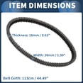 thumbnail image 4 of Correa de transmisión V-Belt No.417300189 de Unique Bargains para Ski-Doo Mach Z MX-Z Summit 1000 2005-2007 Snowmobile, 4 of 7