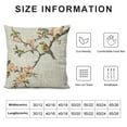 thumbnail image 5 of Linen Pillow Case Plum Bossom Oriole  Double Sided Decorative Cushion Cover for Sofa Bed Chair Car, 5 of 5
