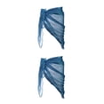 thumbnail image 3 of Jumpingount Cinturón de danza del vientre Cintura Danza del vientre Cadera Bufanda Cinturón triangular Azul 2piezas Azul, 3 of 6