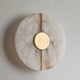 thumbnail image 5 of Lámpara de Pared de Mármol con Diseño de Luna de Alabastro, para Sala de Estar, Cobre Dorado, Decoración de Interiores, Aplique LED para Dormitorio., 5 of 5