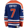 thumbnail image 3 of Men's Fanatics Paul Coffey Blue Edmonton Oilers Premier Breakaway Retired Player Jersey, 3 of 3