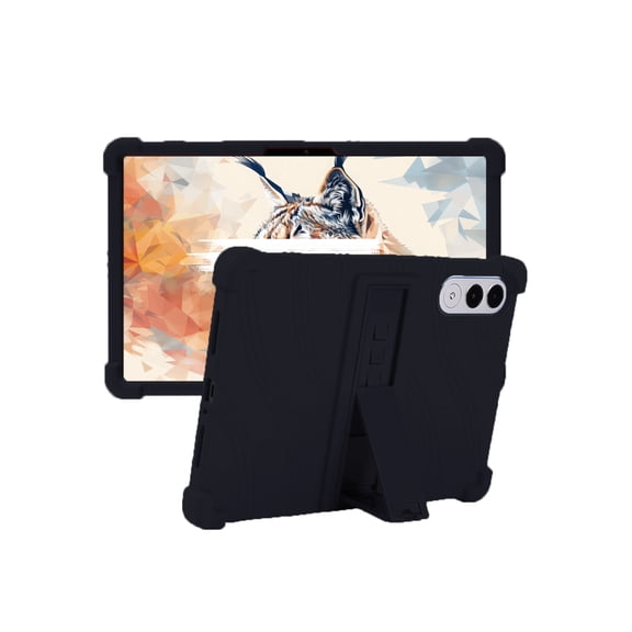 Silicone Case for Lenovo Yoga Tab 11.1 inch, Soft Flexible Shockproof Protective Tablet Cover, Anti-Scratch & Lightweight Slim Design-Black