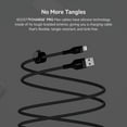 thumbnail image 2 of Belkin BoostCharge Pro Flex Braided USB Type A to Lightning Cable 2M/6.6FT, MFi Certified Charging Cable for iPhone 13, 12, 11, Pro, Max, Mini, SE, iPad and More, 2-Pack, Black, 2 of 6