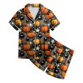 thumbnail image 6 of Dmsael Halloween Pjs Toddlers Halloween Pajamas Baby Kids Girl Pumpkin Pajama Set Ghost Pjs Jammies Button Down Lounge Sleepwear Pjs for Girls 2T 3T 4T 5T 6T 7T 8T, 6 of 6