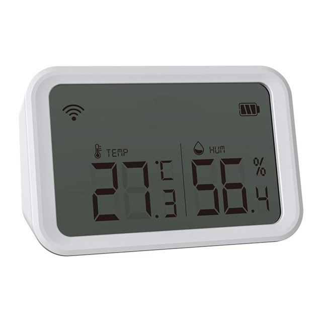 Dispositivo inteligente para el hogar con sensor de temperatura y humedad para interiores Tuya Zigbee