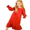 thumbnail image 3 of Robe de Fête en Coton pour Bébé Fille Princess à Manches Longues avec Volants, 3 of 6