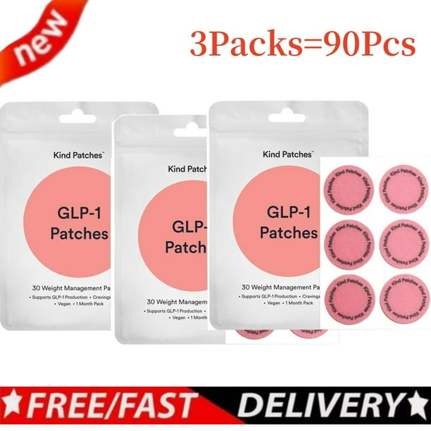 glp-1 parches Paquete de 3 parches GLP-1 Kind Patches - Suministro para 1 mes - Alivio de  los antojos - Vegano - Mejor