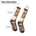thumbnail image 2 of Honeii Rustic French Signpost Print Long Socks,Novelty Design Socks Gift for Men and Women,Crew Socks,Calf Socks, 2 of 6