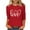 Red, variant on Tops for Women, Oversized Tops for Women Valentines Long Sleeve Tops Plus Size Graphic Tees Outfits Going Out Red S