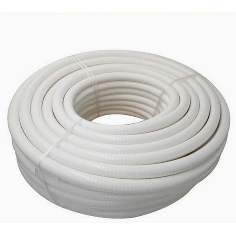 White Schedule 40 Flexible PVC Pipe – 1 Inch Diameter X 10 Feet, Crush Resistant, UV & Chemical Resistant, For Pools, Spas, Irrigation & Water Gardens
