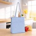 thumbnail image 2 of Mainstays Blue Polyester Zippered Reusable Lunch Bag, Best Used for On-the-Go Snacks and Small Portions, 2 of 7