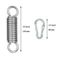 thumbnail image 2 of DOLITY Kit de Suspension pour Chaise Hamac en Acier Inoxydable, Matériel à Ressort, Capacité de 500 LB 3 Pcs, 2 of 8
