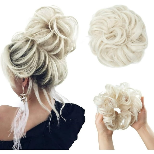 Nvzi Extensiones de cola de caballo de cabello humano, postizos para cabello de mujer, extensiones rizadas de cabello humano real