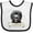 White and Black, variant on Inktastic Wb Black Doodle Boys or Girls Baby Bib