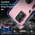 thumbnail image 5 of for Motorola Moto G Stylus 5G 2023 Case with Screen Protector[Not for 2022 Version],Heavy Duty Shockproof Full Body Cover Built in Rotatable Metal Ring Holder Kickstand,Cute Pink, 5 of 17