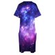 thumbnail image 4 of Vestido holgado con bolsillo y nebulosa de galaxia azul púrpura vestidos de novia para fiesta vestido de verano vestido de mujer para verano, 4 of 6