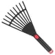 thumbnail image 3 of Leaf Rake Plastic Rake Gardening Rake Tool Small Garden Rake with Handle Lawn leveling, 3 of 5