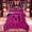 Hot Pink M, variant on Feelyou Cheetah Print Bowknot Queen Comforter Set for Women Girls, Bow Monogrammed K Comforter Sets Queen, Pink, Pink Reversible, 3pcs, 1 Comforter and 2 Pillowcases