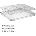 thumbnail image 2 of Nonstick Baking Sheets, Removable Baking Mat, Stainless Steel Baking Tray, Cookie Baking Cooling Rack Set(S), 2 of 7