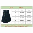 thumbnail image 7 of Kilt for Men Adjustable Straps Contrast Color Scottish Utility Traditional Highland Kilt with Pocket Lightweight Loose Fit Pleated Skirt, 7 of 7