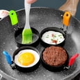 thumbnail image 3 of Anillos para huevos, paquete de 4 anillos de acero inoxidable para cocinar huevos, plancha antiadherente para panqueques, molde para panqueques para freír huevos y tortillas, 3 of 5