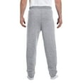thumbnail image 2 of Jerzees Mens NuBlend Elastic Bottom Sweatpants, M, Oxford, 2 of 5
