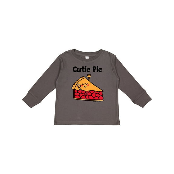 Inktastic Cutie Pie Boys or Girls Long Sleeve Toddler T-Shirt