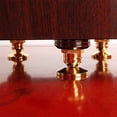 thumbnail image 4 of 4 Piezas de 28 X 25 mm para Soporte de Altavoz, Almohadillas para los Pies, Caja de Altavoz de Cobre Puro, Clavos Cónicos para el Suelo, Color Plateado, 4 of 5