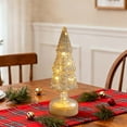 thumbnail image 6 of 2pcs LED Glass Christmas Tree with Lights, Battery Operated Tabletop Decor, Frosted Glass Holiday Centerpiece for Mantel, Window, Fireplace, and Indoor Home Christmas Decorations, 6 of 6