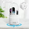 thumbnail image 2 of Stylish 360° Spinning Cosmetic Organizer with Compartments with Lid for Vanity and Bathroom Dustproof  Waterproof (Send Powder Puff Box), 2 of 9