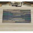 thumbnail image 1 of Rustic Decorative Rug, Grunge Wood Planks Barn House Door Nails Country Farm House Life Theme Layout, Quality Carpet for Bedroom Dorm and Living Room, 6 Sizes, Pale Purpleblue, by Ambesonne, 1 of 1