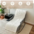 thumbnail image 2 of Eurhowing Corduroy Chaise Lounge Cushion, 71x22x3 Inch Thick Lounge Chair Cushion with Non-Slip Backing, Soft Plush Pad for Recliner Rocking Chair, Off-White, 2 of 10