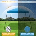 thumbnail image 7 of Spaco 10 x 10 Feet Pop Up Canopy with with Mesh Sidewalls and Roller Bag-Blue, Party Tent for Outside Party Waterproof Tent BBQ Shelter, 7 of 7