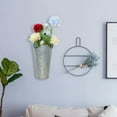 thumbnail image 4 of Visland Metal Farmhouse Flower Vases - Rustic Decorative French Flower Bucket Pots for Wedding Table Centerpiece Decorations, Home Decor, 4 of 7