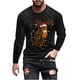 thumbnail image 2 of Blusas y camisas de manga larga con cuello redondo para hombre Blusa de manga larga con cuello redondo y estampado navideño para hombre Blusa de poliéster para hombre, 2 of 3