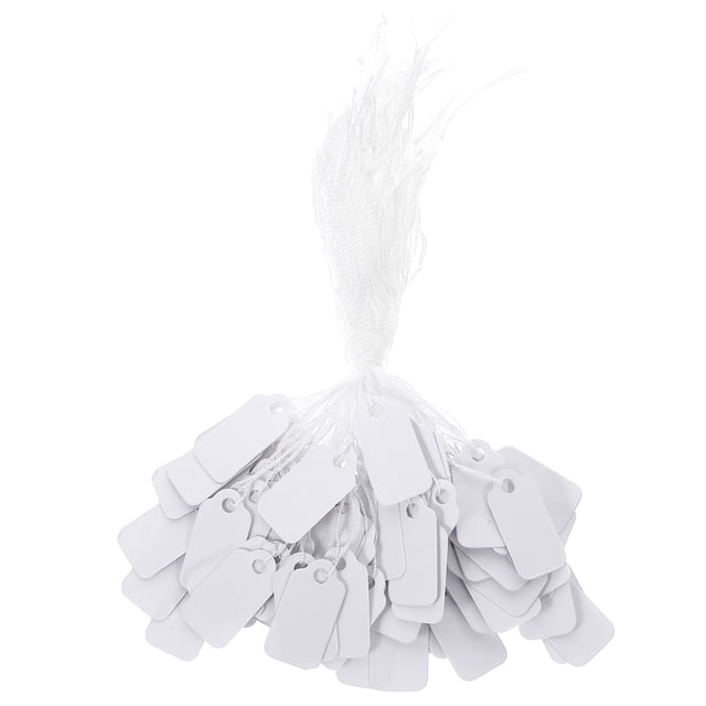 Miangastore 300Pcs Price Tags with String Jewelry Price Tags Blank Price Tags Clothing Price Tags