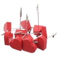 thumbnail image 5 of MRLESS 10pcs Table Number Holder Name Place Card Holders With Alligator Clip Wood Base Memo Clip Holder Stand For Valentine's Day Message Cards And Photos, 5 of 6