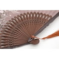 thumbnail image 3 of Abanicos plegables de mano OmyTea® Grassflowers estilo vintage, 3 of 6