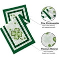 thumbnail image 2 of St.Patricks Day Table Runner, Clover Shamrocks Buffalo Plaid Table Runner, Irish Clover Table Runner for Spring St. Patrick’s Day, Decorations 13x72 Inch, 2 of 6