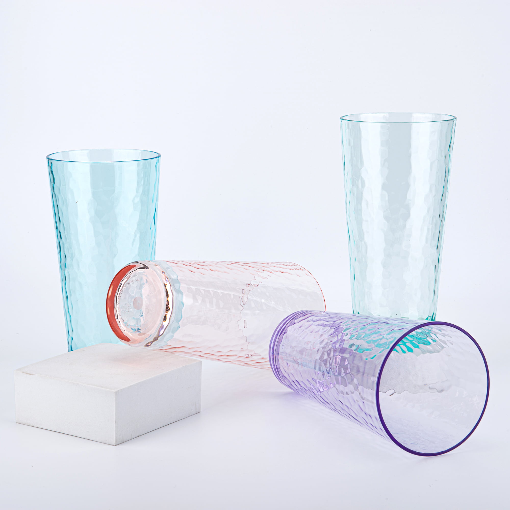US Acrylic Classic Clear Plastic Reusable Drinking Glasses (Set of 6) 12oz  Rocks Cups | BPA-Free Tum…See more US Acrylic Classic Clear Plastic